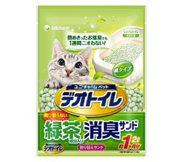  UNICHARM 日本消臭大師 – 滲透式綠茶紙貓砂