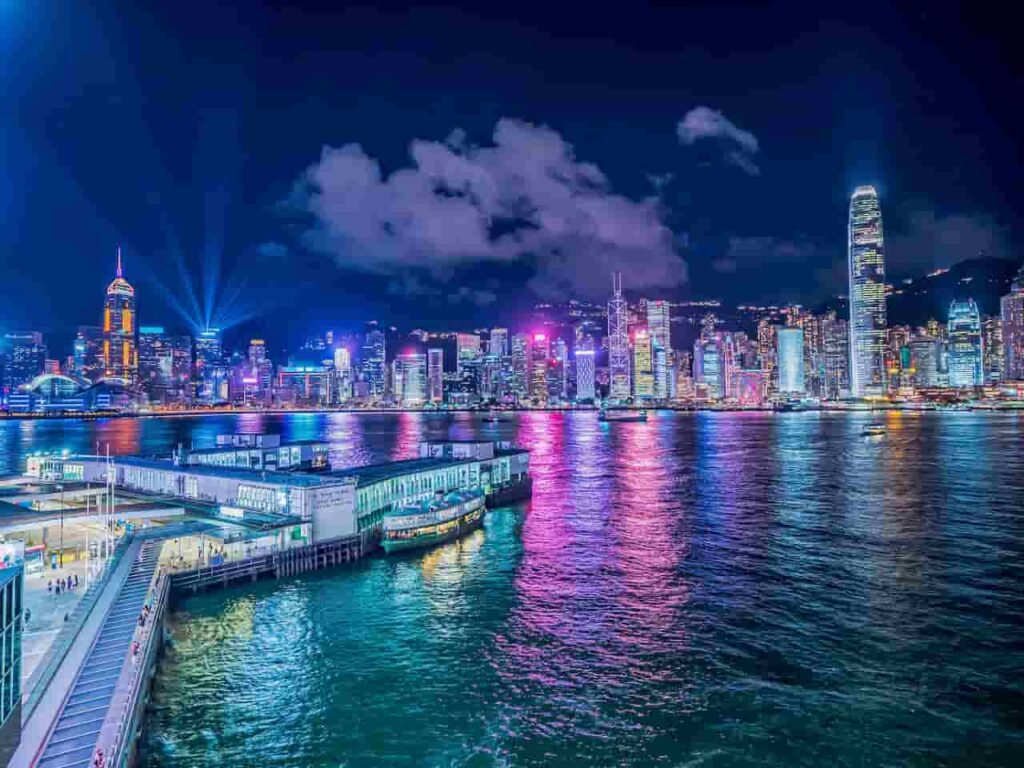 香港繁華夜景